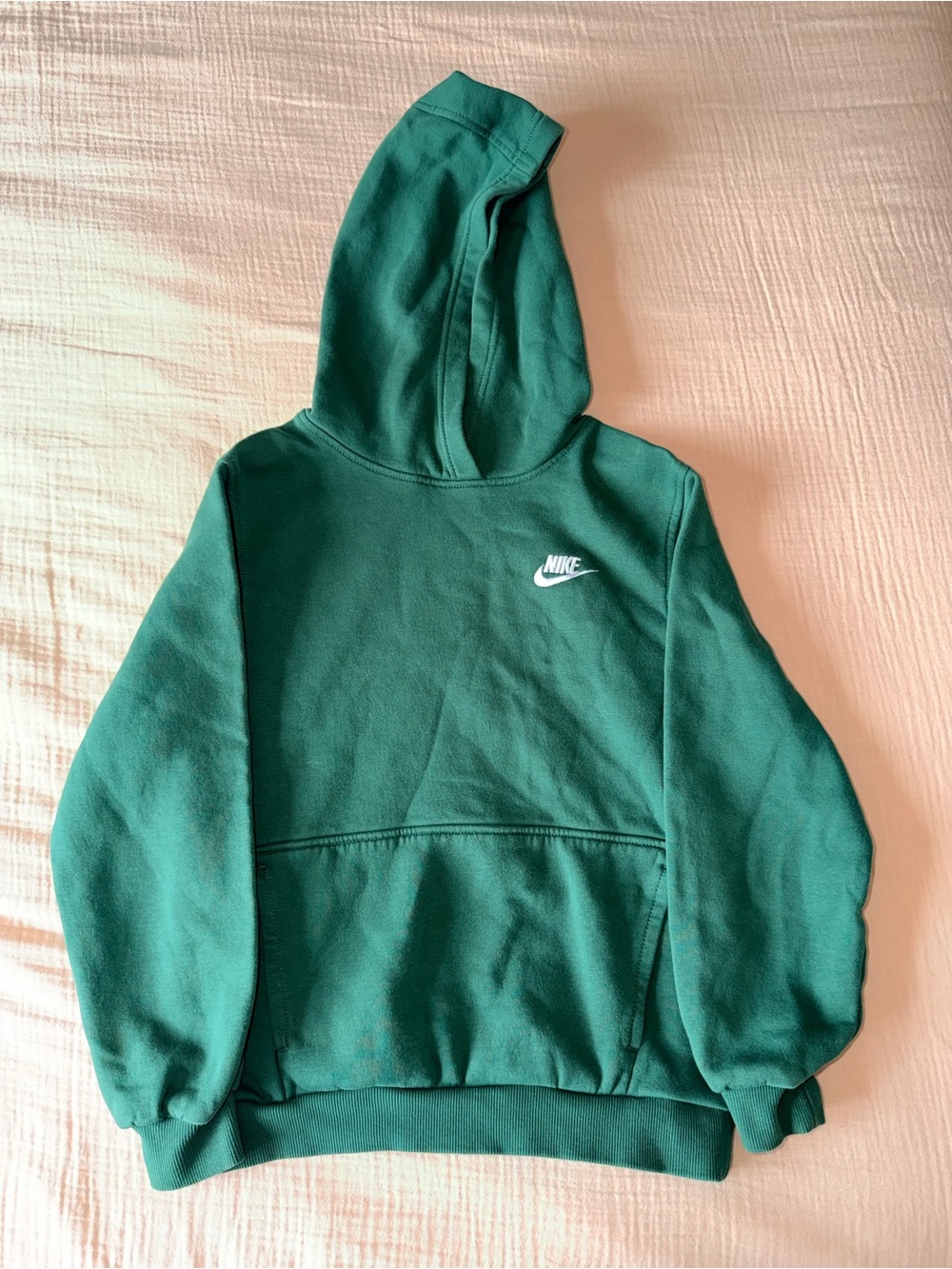 Nike Boys Green Pullover Hoodie Youth L